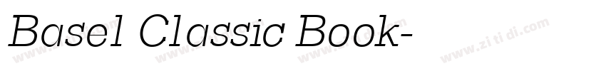 Basel Classic Book字体转换